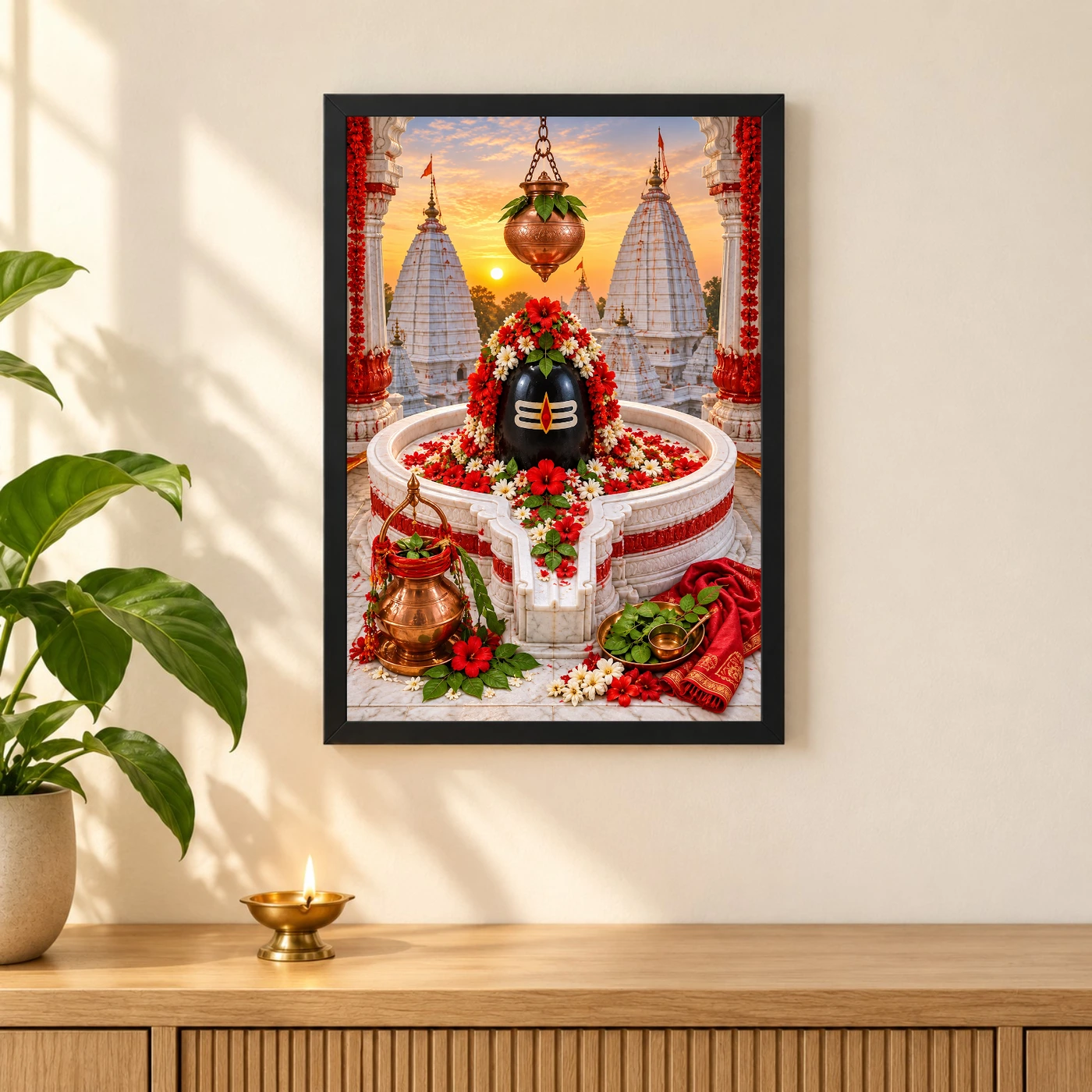 Vaidyanath Deoghar Temple Blessings Photo Frame, view 3