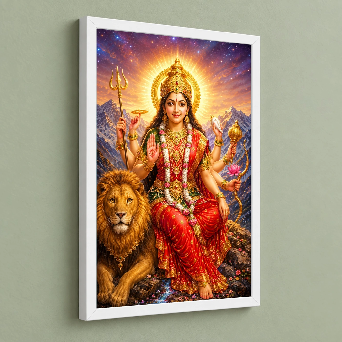 Vaishno Devi Cosmic Celestial Aura Photo Frame, view 5