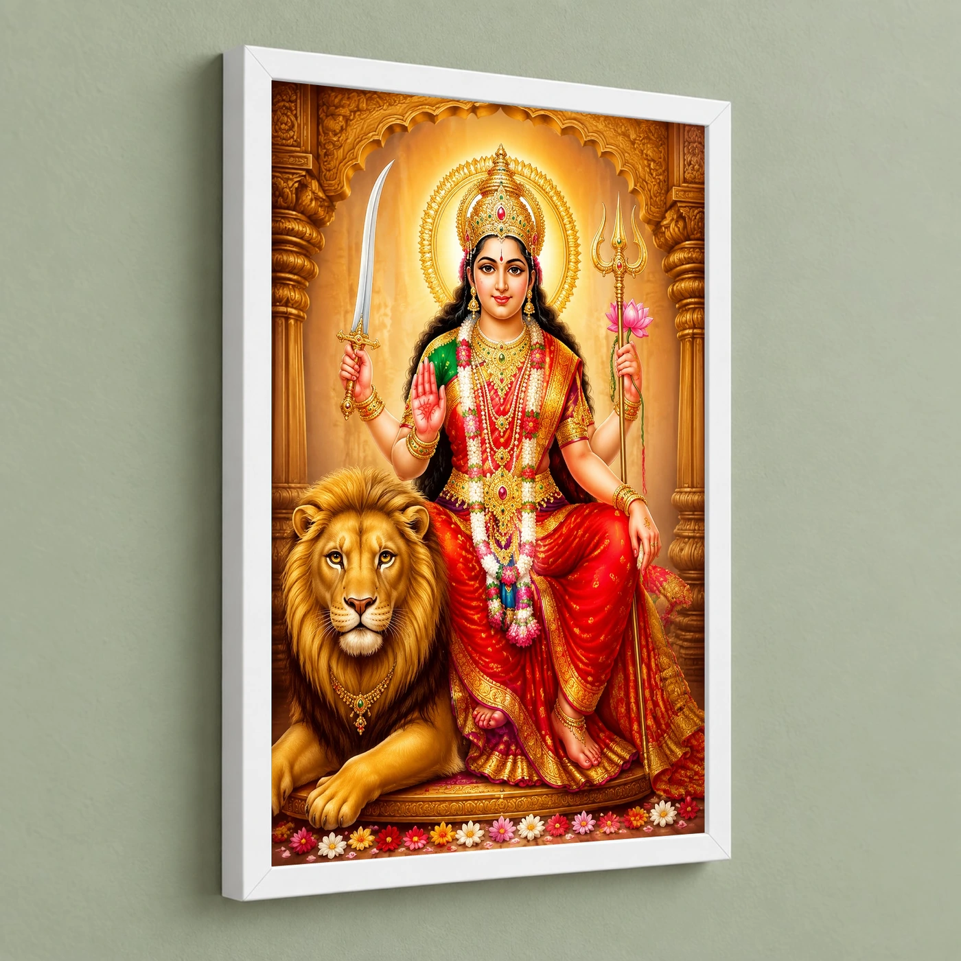 Vaishno Devi Heritage Temple Architecture Backdrop Photo Frame, view 5