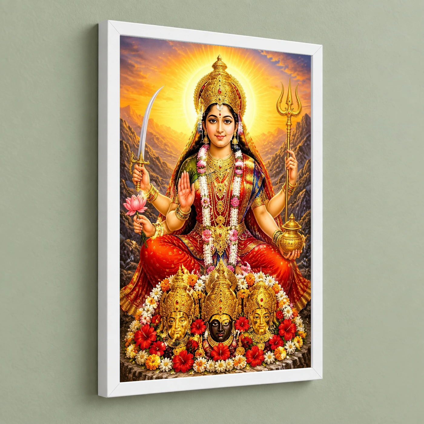 Vaishno Devi Serene Sunrise Blessing Photo Frame, view 5