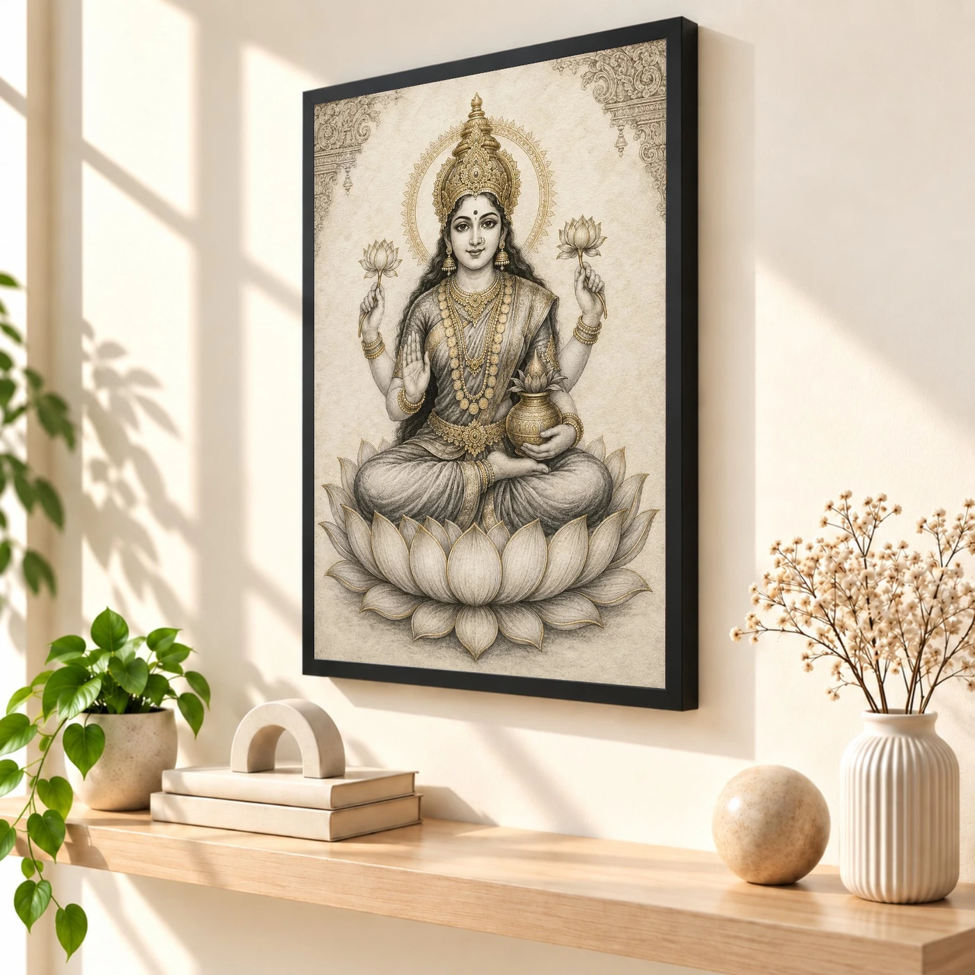 Varalakshmi — Monochrome Sketch Frame, view 2