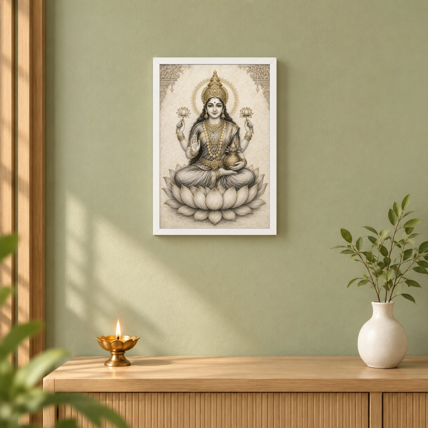Varalakshmi — Monochrome Sketch Frame, view 6