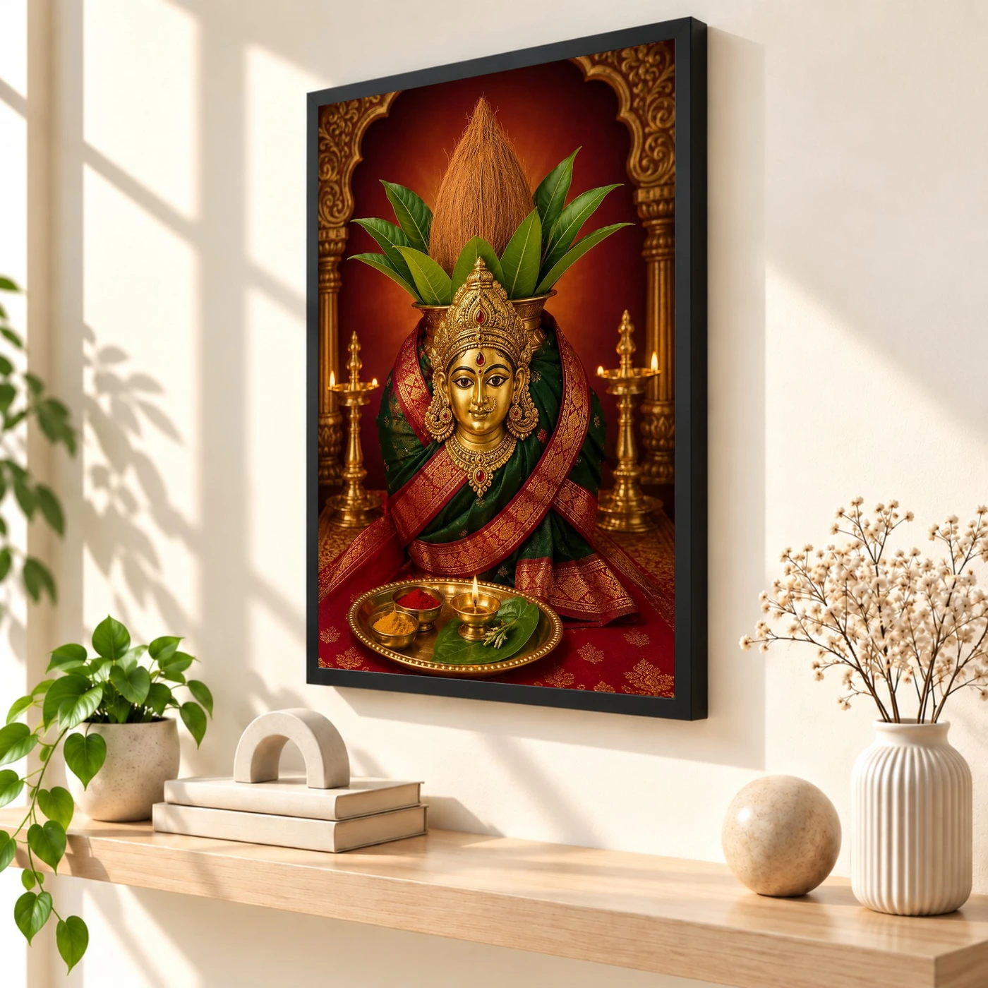 Varalakshmi — Traditional Kalasha Puja Frame, view 2