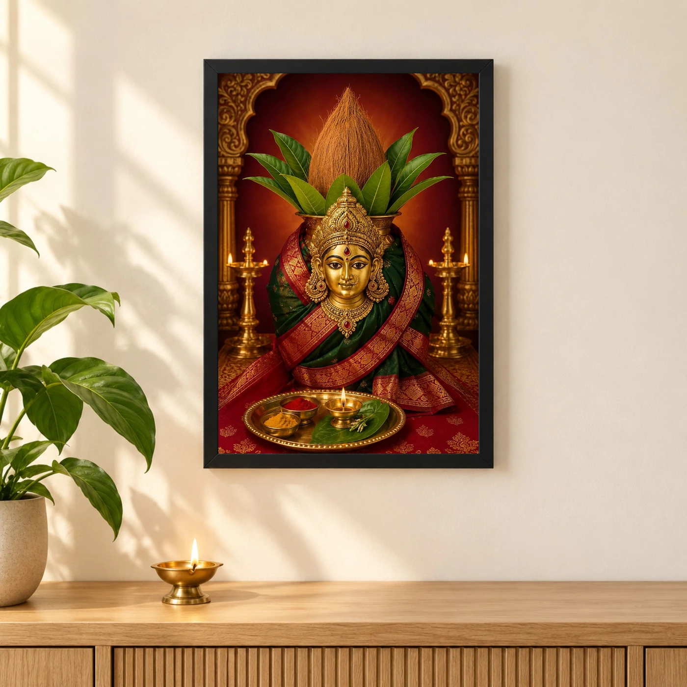 Varalakshmi — Traditional Kalasha Puja Frame, view 3