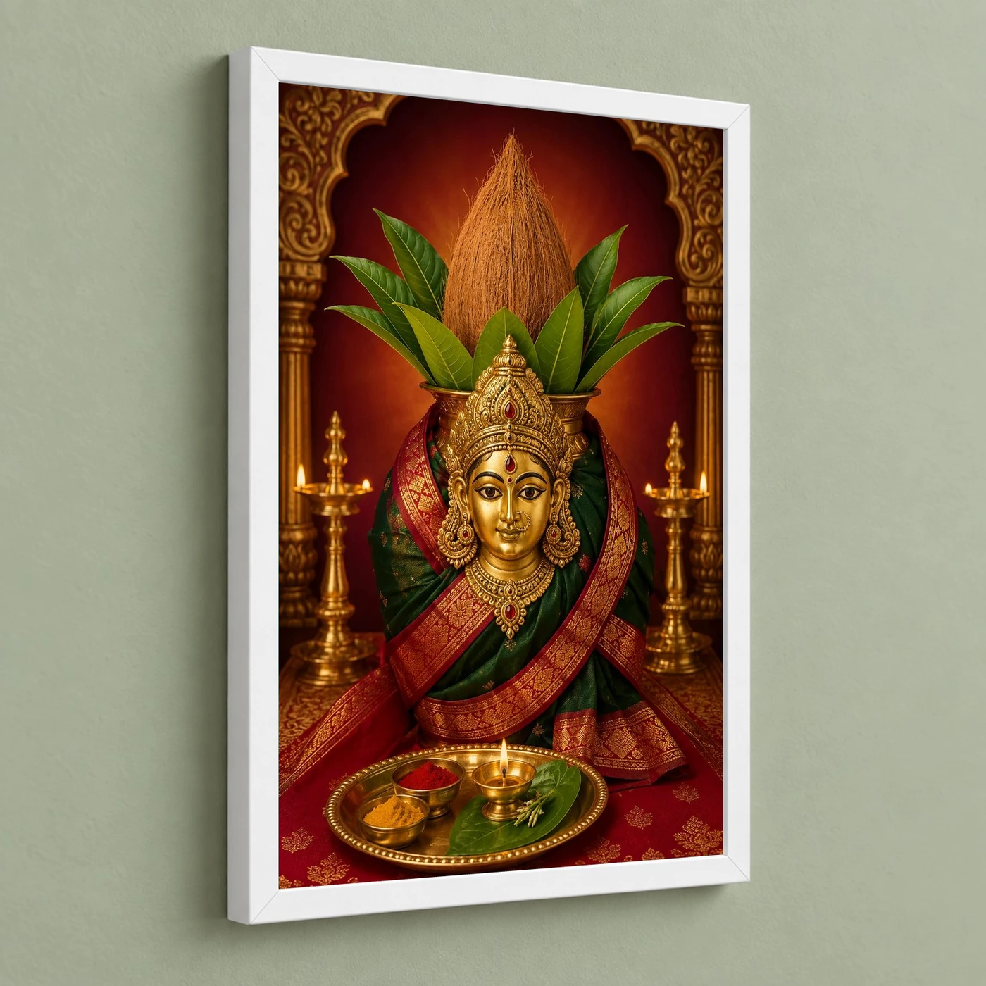 Varalakshmi — Traditional Kalasha Puja Frame, view 5