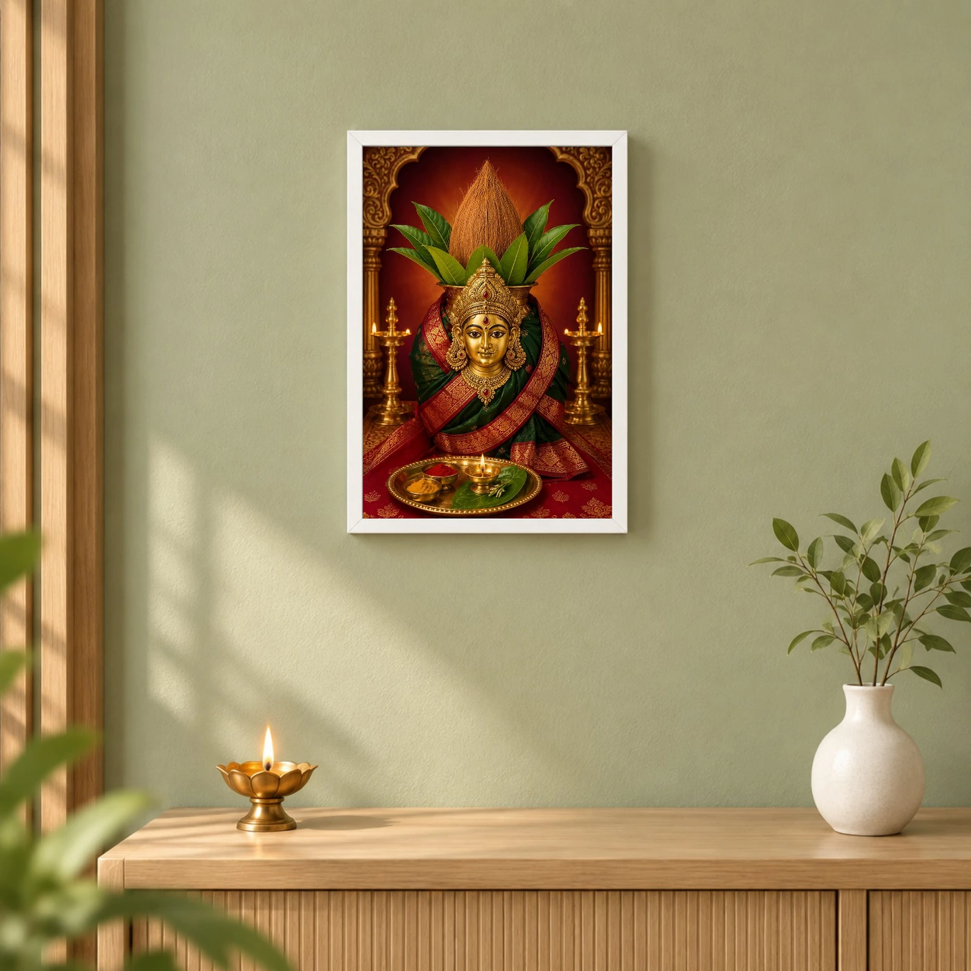 Varalakshmi — Traditional Kalasha Puja Frame, view 6