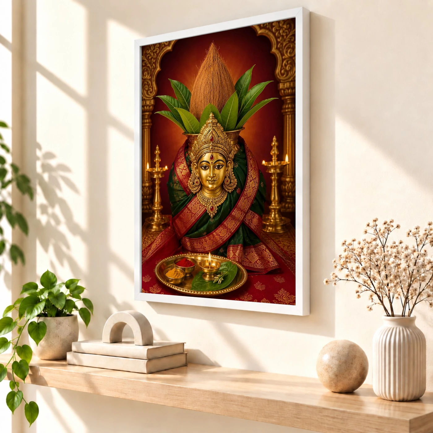Varalakshmi — Traditional Kalasha Puja Frame, view 7