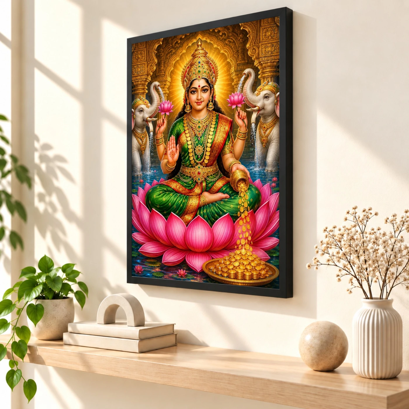 Varalakshmi — Traditional South Indian Style Frame, view 2