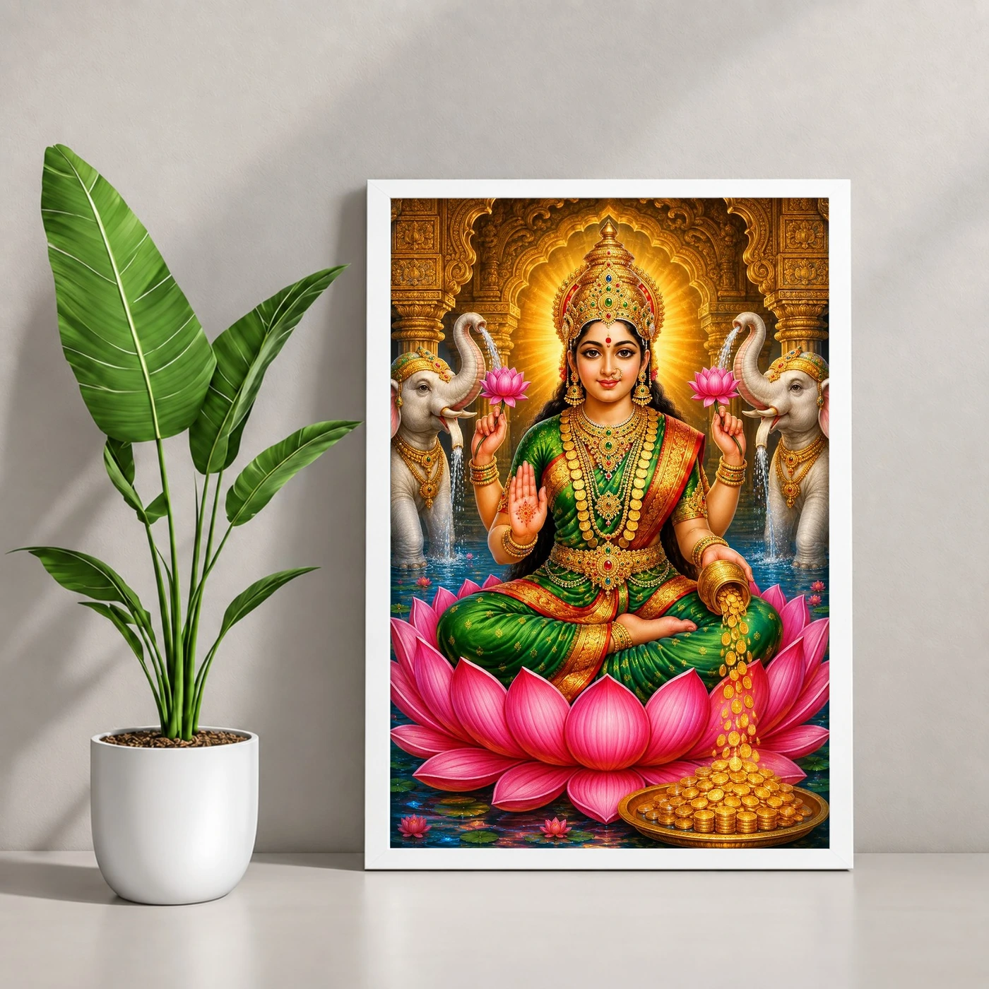 Varalakshmi — Traditional South Indian Style Frame, view 4