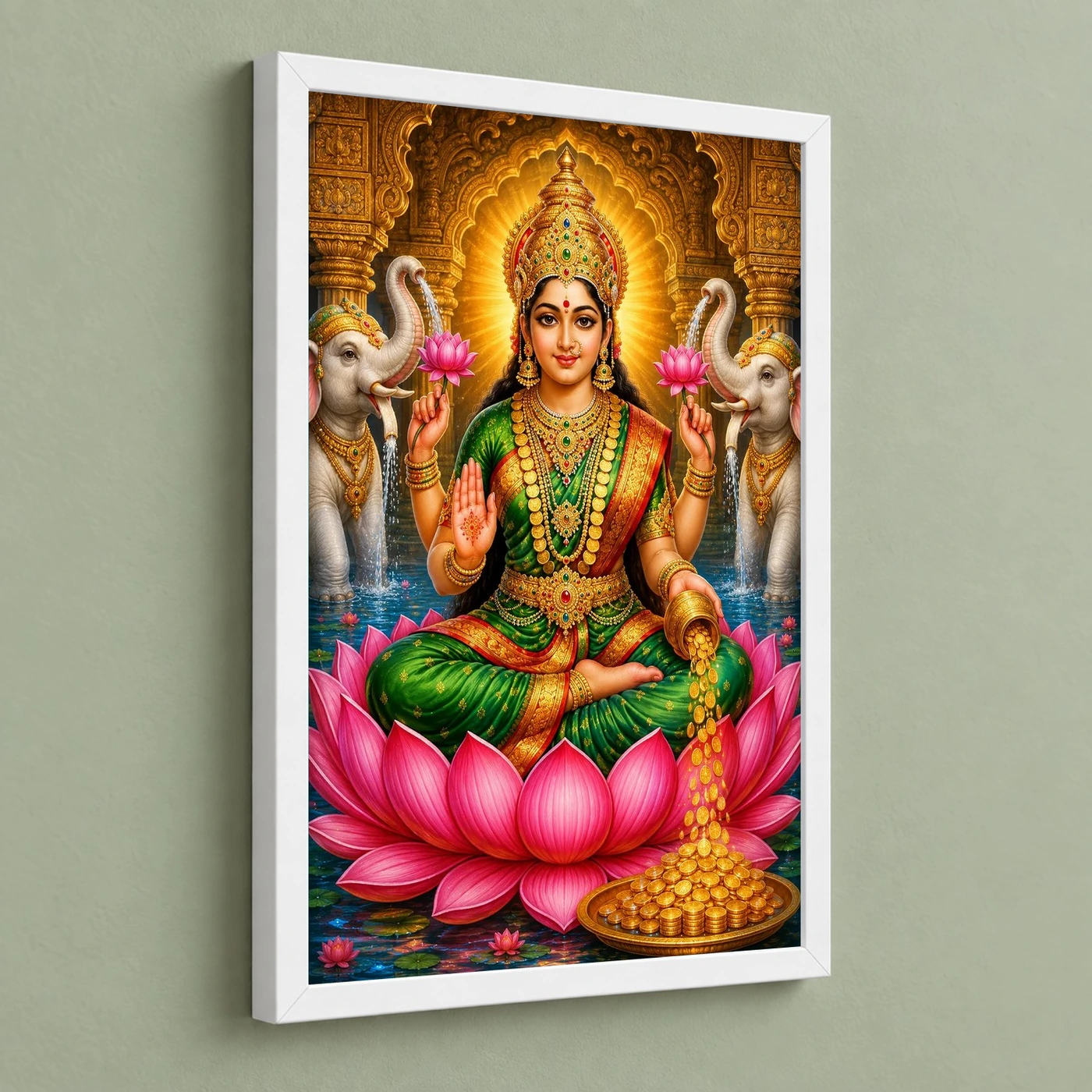 Varalakshmi — Traditional South Indian Style Frame, view 5