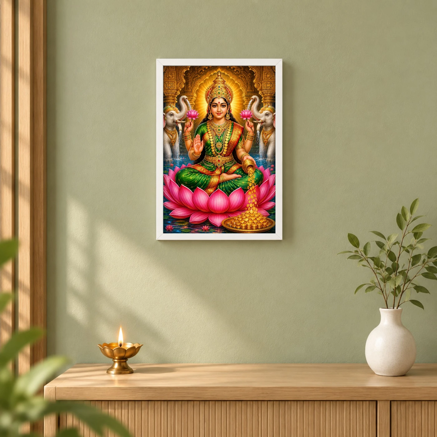 Varalakshmi — Traditional South Indian Style Frame, view 6