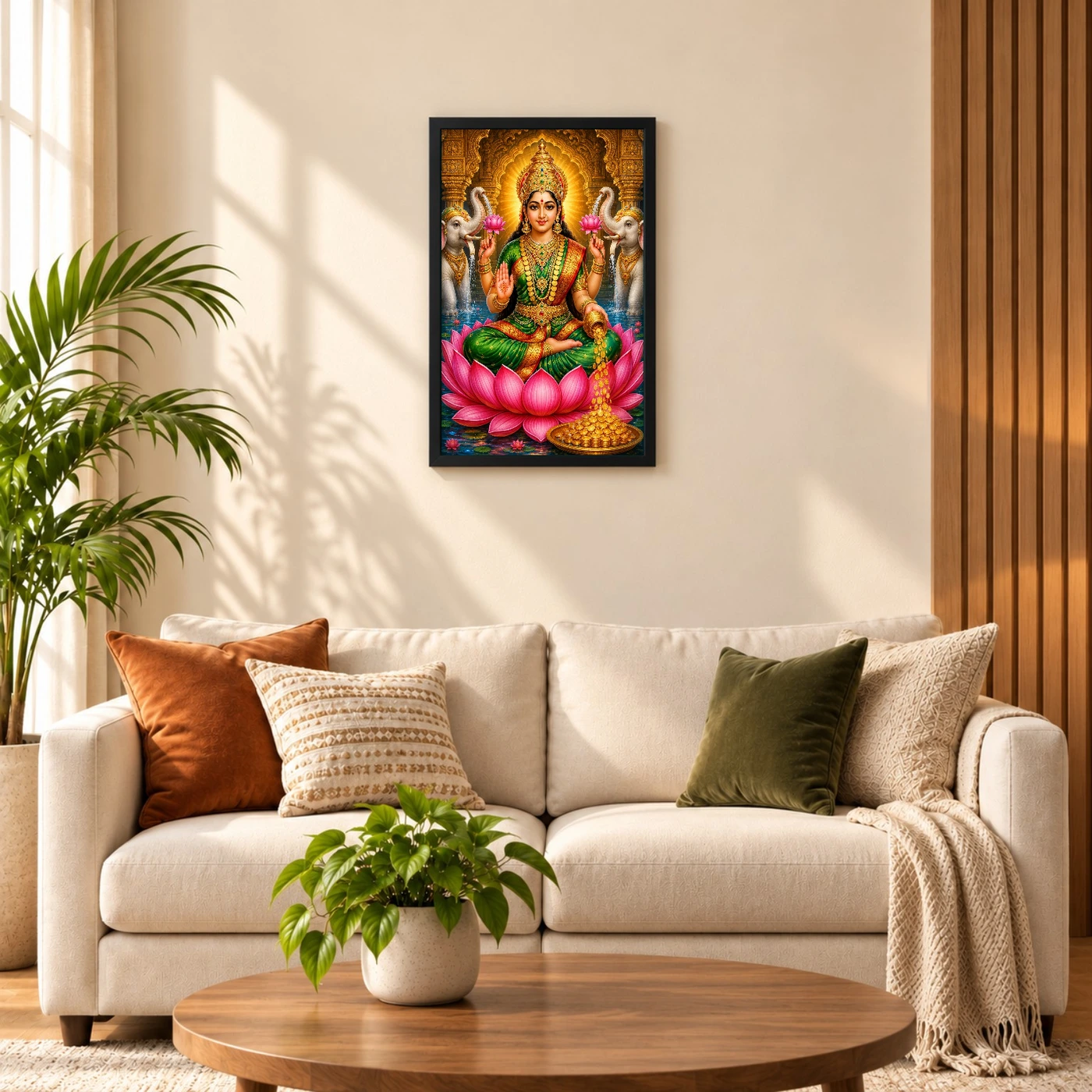 Varalakshmi — Traditional South Indian Style Frame, view 8