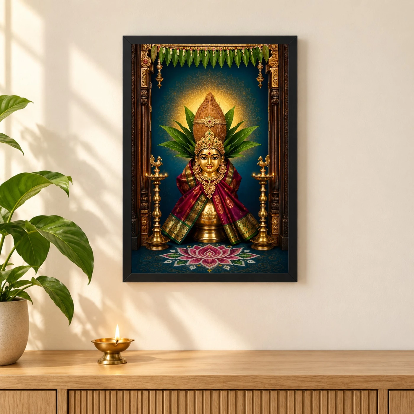 Varalakshmi — Vertical Entrance Frame, view 3