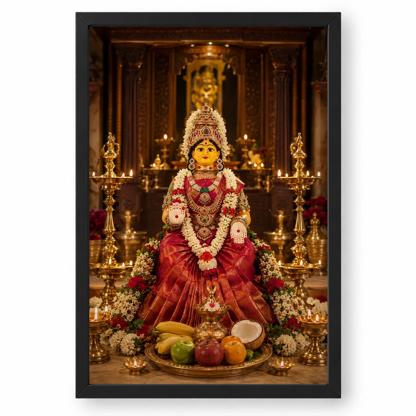 Varalakshmi Vratam Idol Photo Frame – Temple Altar Art