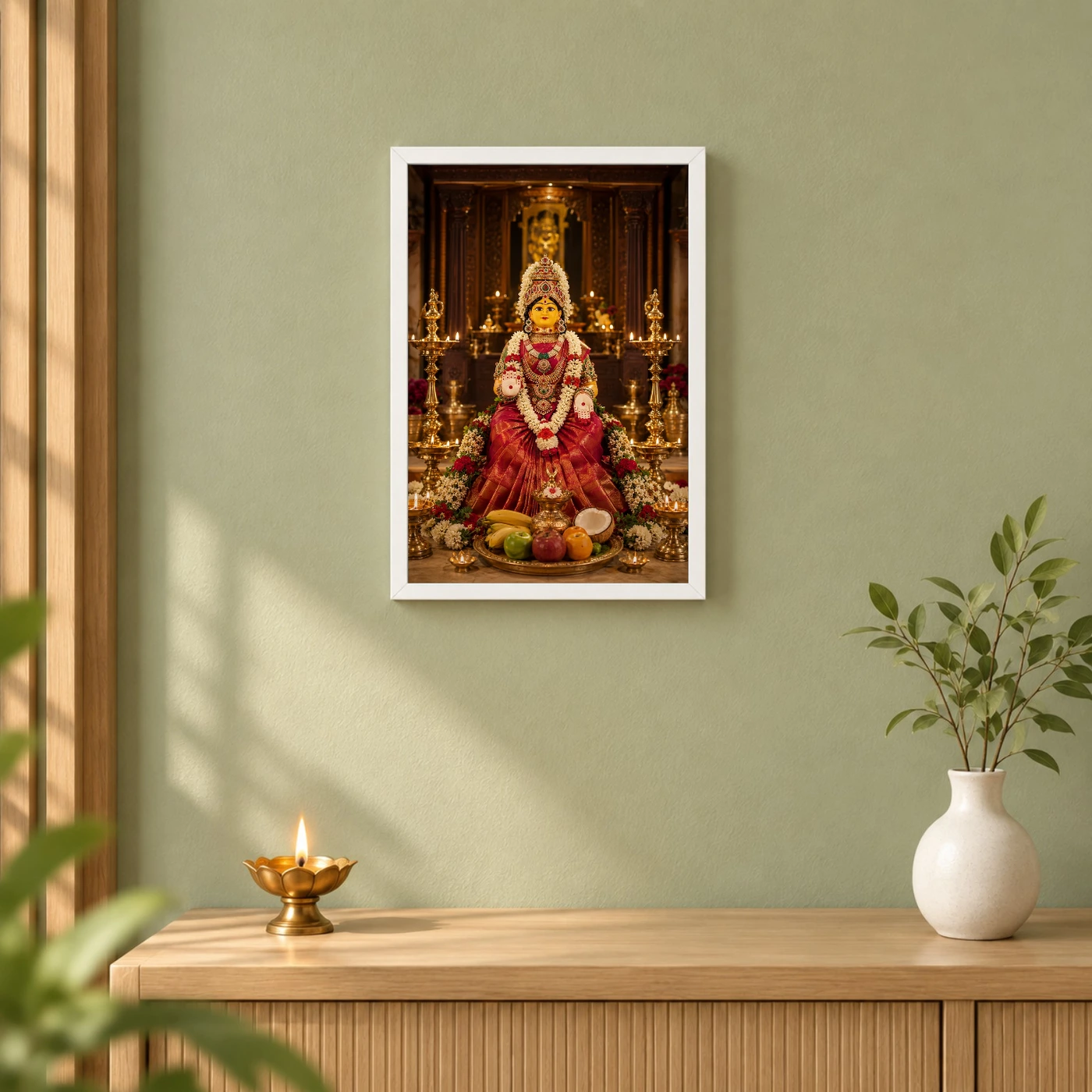 Varalakshmi Vratam Idol Photo Frame – Temple Altar Art, view 6