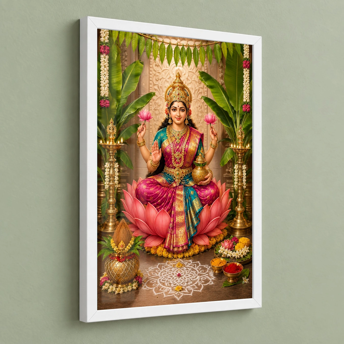 Varalakshmi Vratam Photo Frame – Traditional South Indian Art, view 5