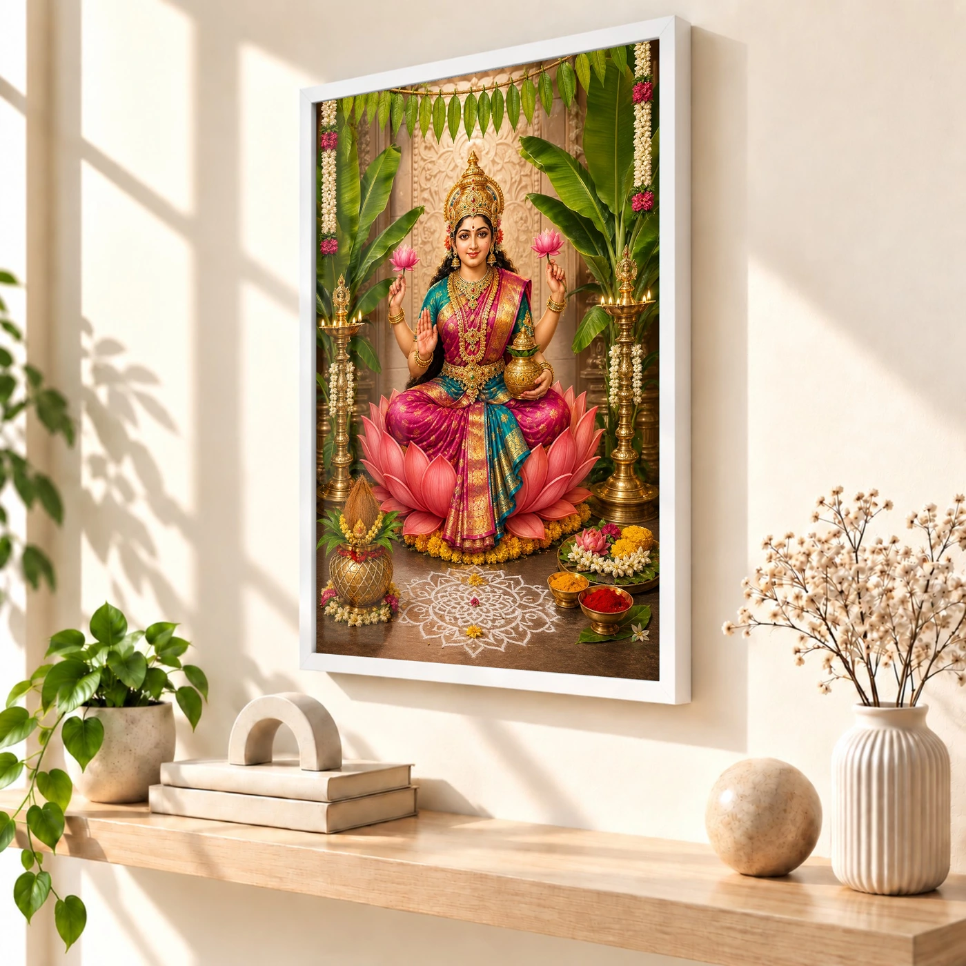 Varalakshmi Vratam Photo Frame – Traditional South Indian Art, view 7