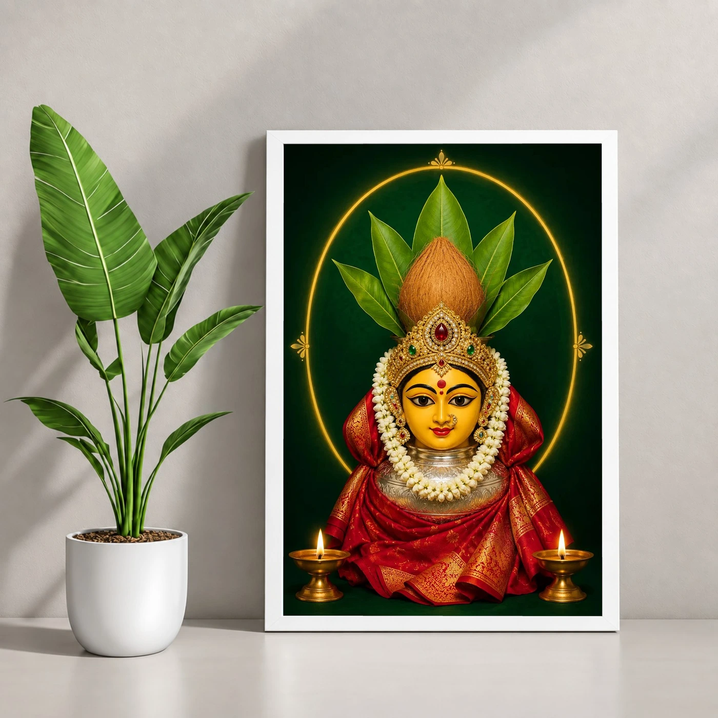 Varamahalakshmi — Pooja Mandir Small Frame, view 4