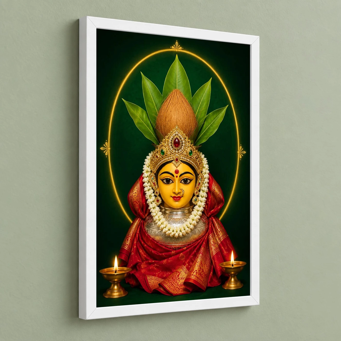 Varamahalakshmi — Pooja Mandir Small Frame, view 5