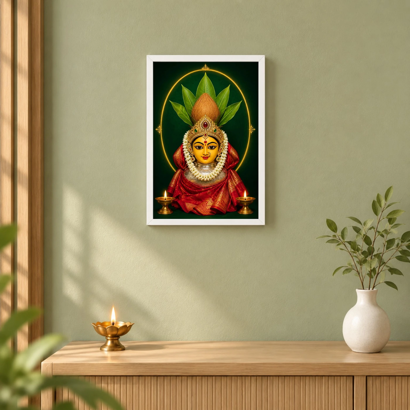 Varamahalakshmi — Pooja Mandir Small Frame, view 6