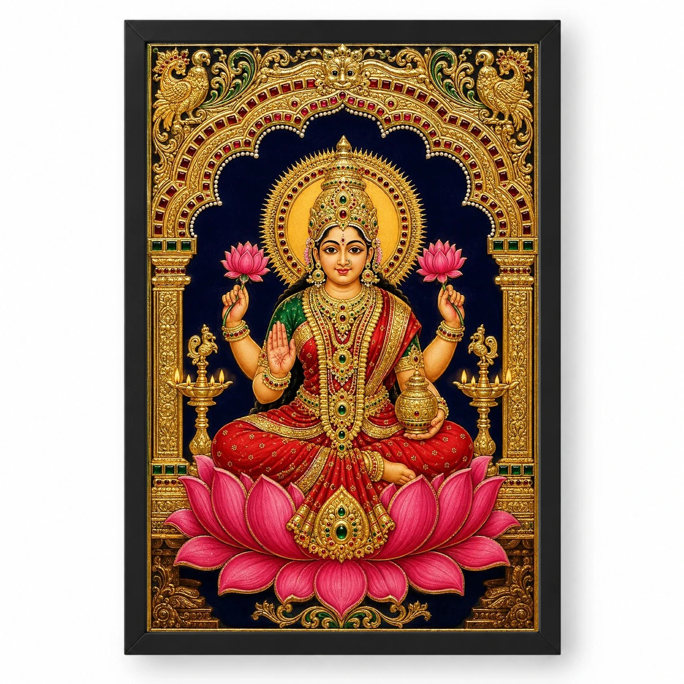 Varamahalakshmi — Tanjore Art Frame