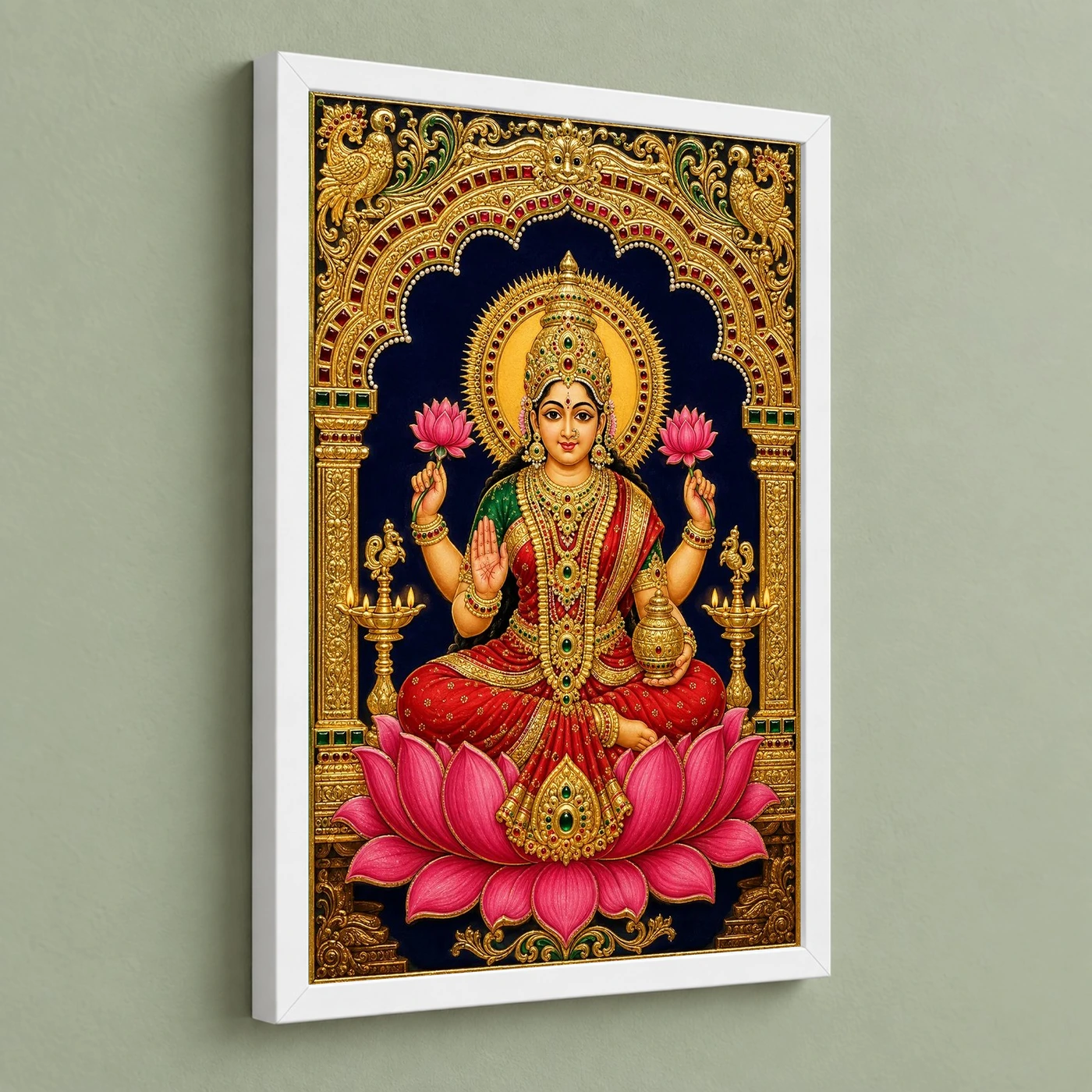 Varamahalakshmi — Tanjore Art Frame, view 5