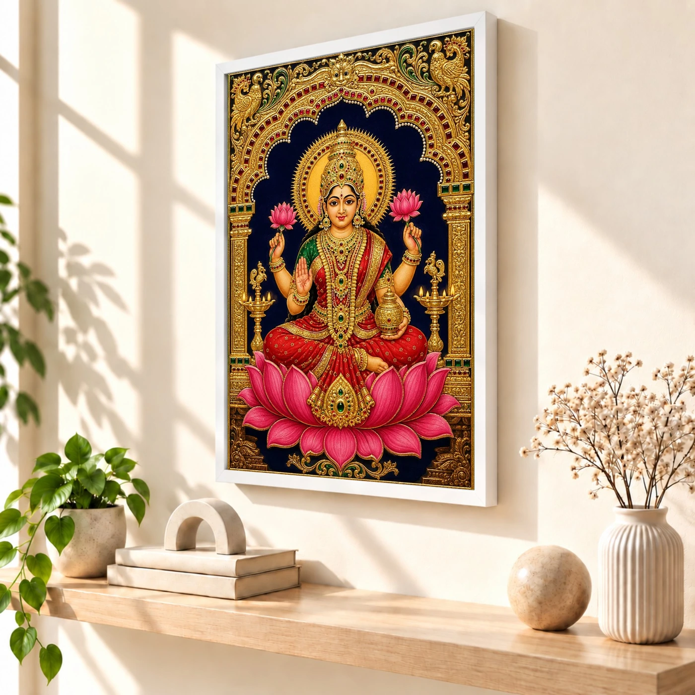 Varamahalakshmi — Tanjore Art Frame, view 7