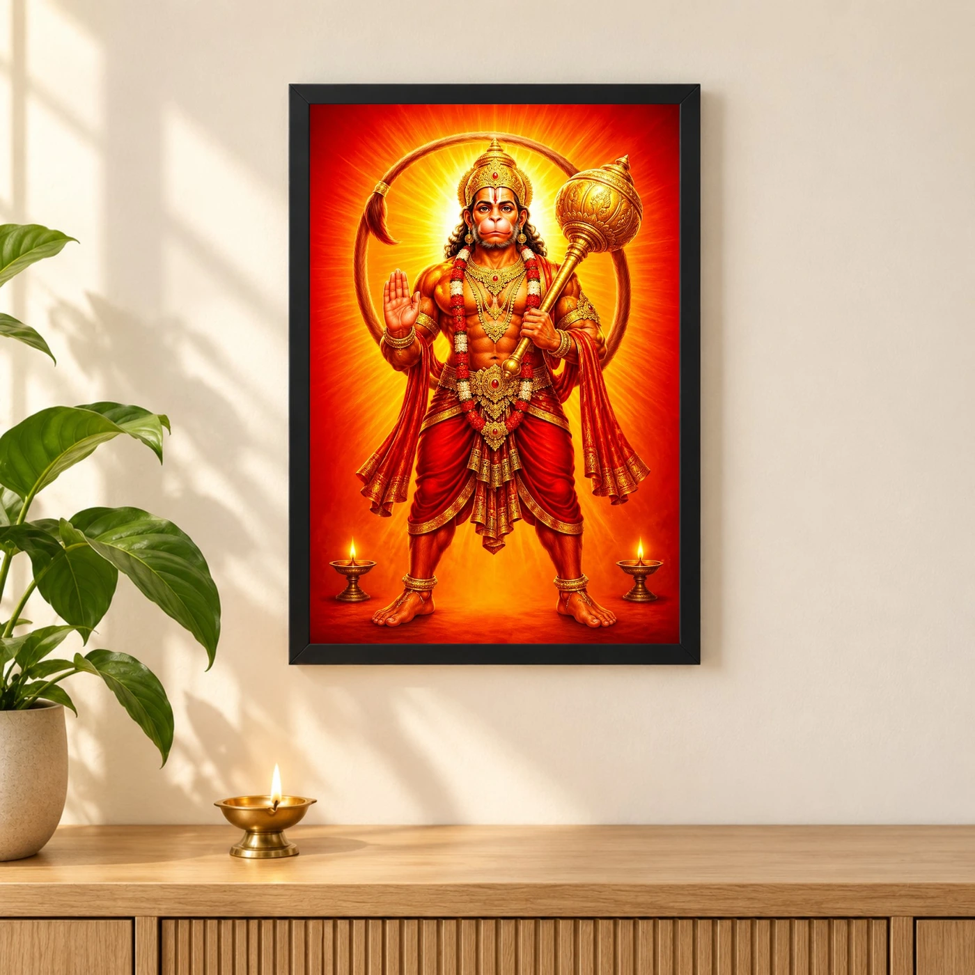 Veer Hanuman — Red Radiance Frame, view 3