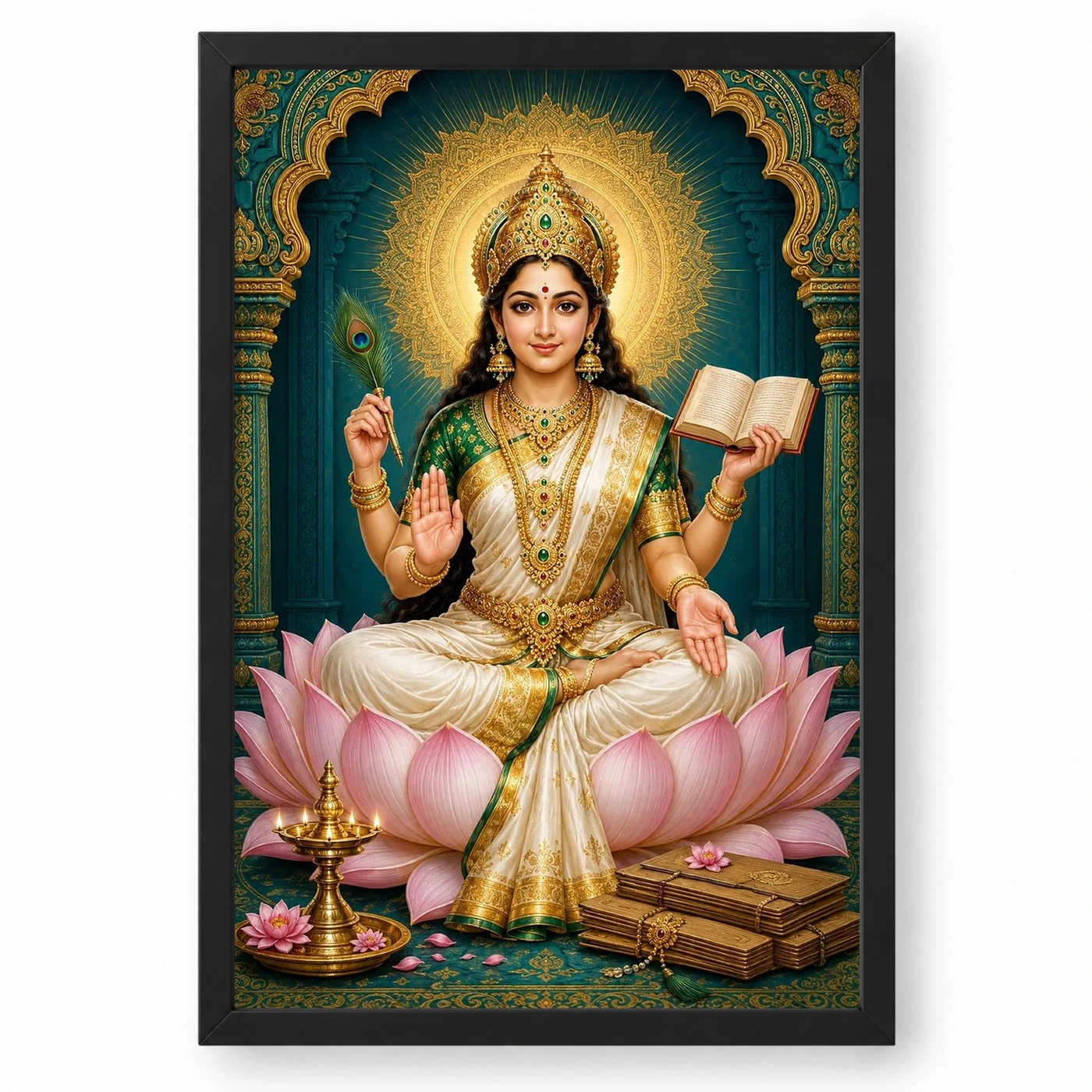 Vidya Lakshmi — Goddess of Knowledge Frame