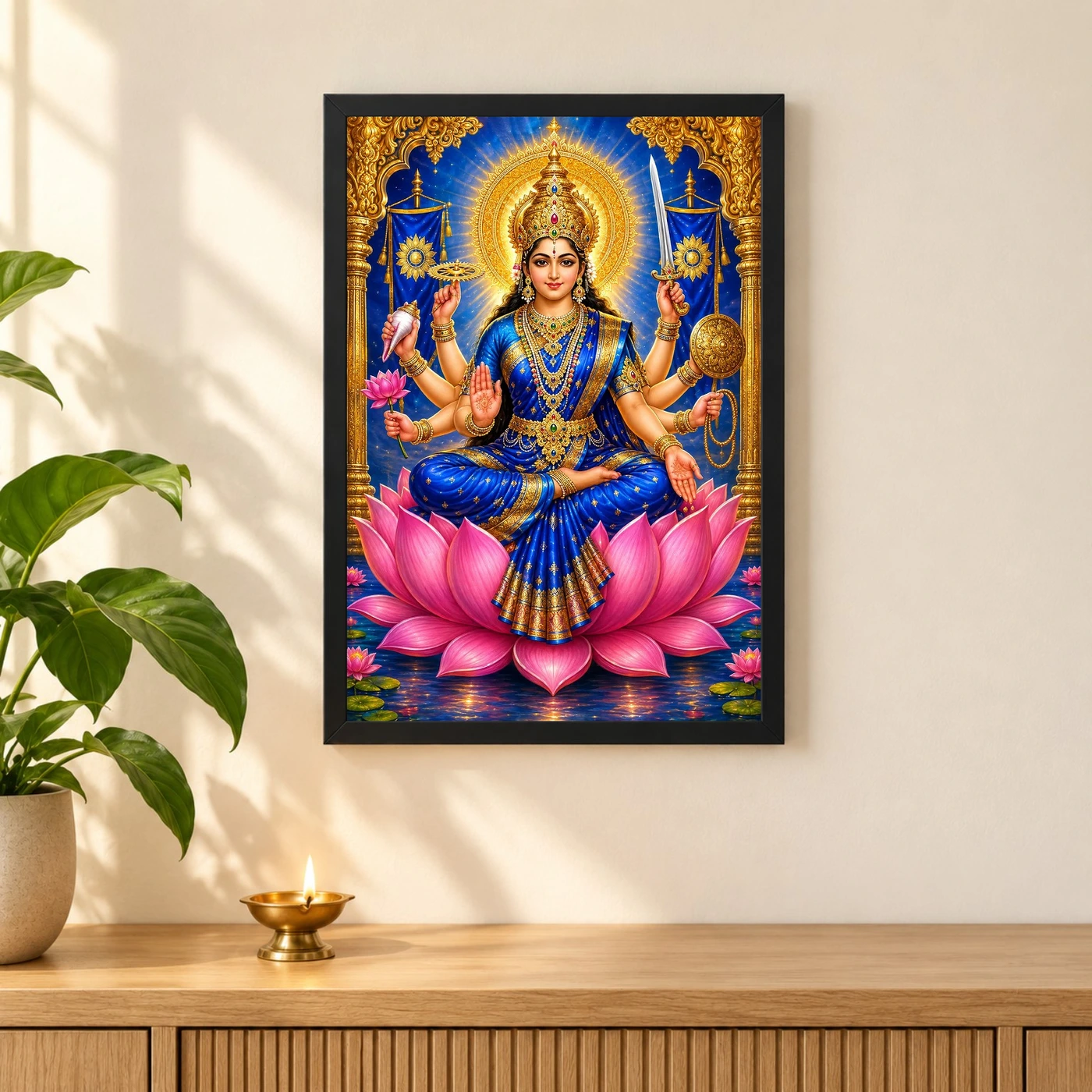 Vijaya Lakshmi — Goddess of Victory Frame, view 3