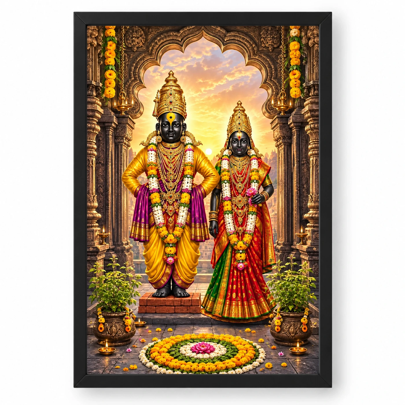 Vitthal Rukmini Pandharpur Darshan Photo Frame