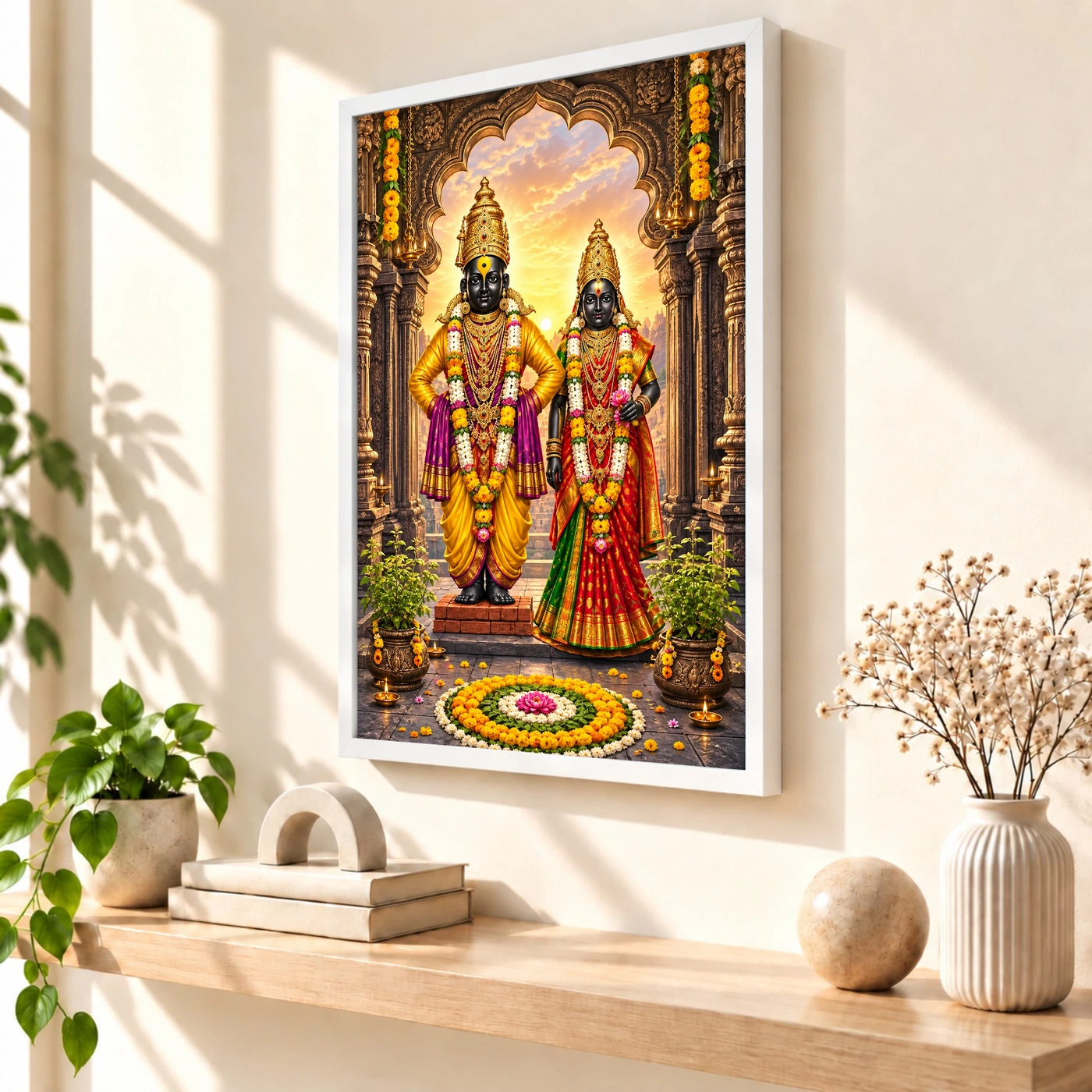 Vitthal Rukmini Pandharpur Darshan Photo Frame, view 7