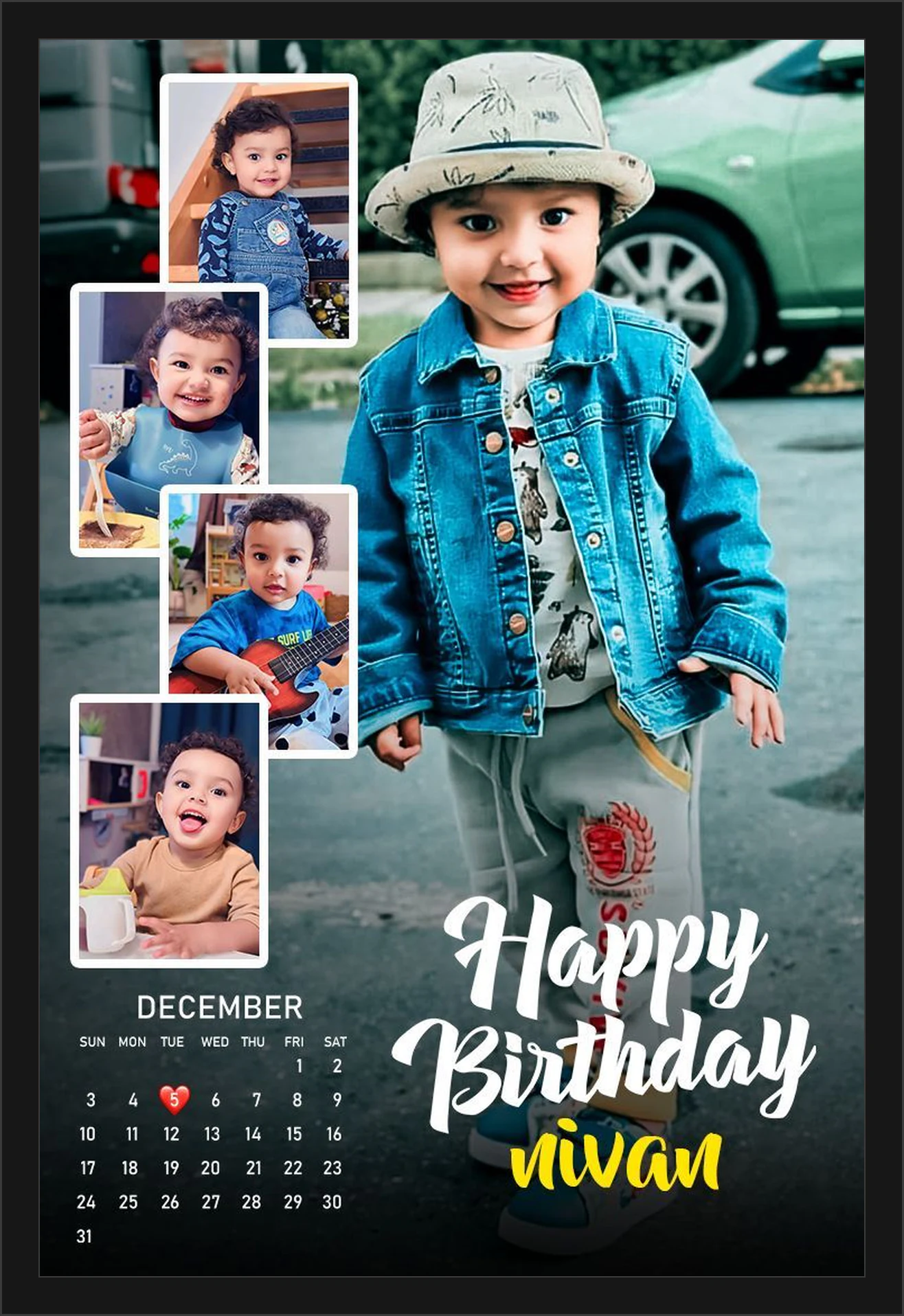 Temp 35 - Vivan Baby Birthday Calendar