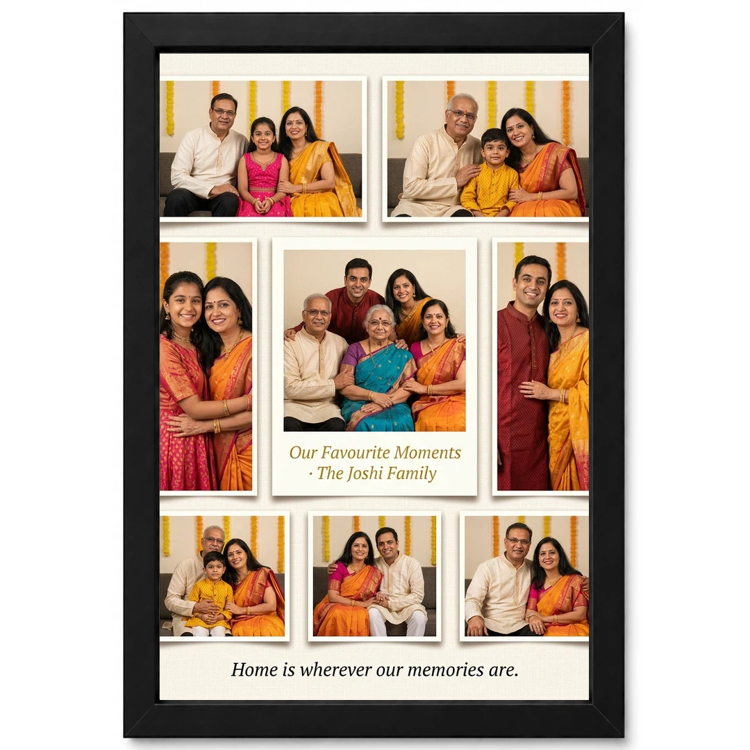 Wall Photo Frame Collage Large Living Room Memory Display Photo Frame