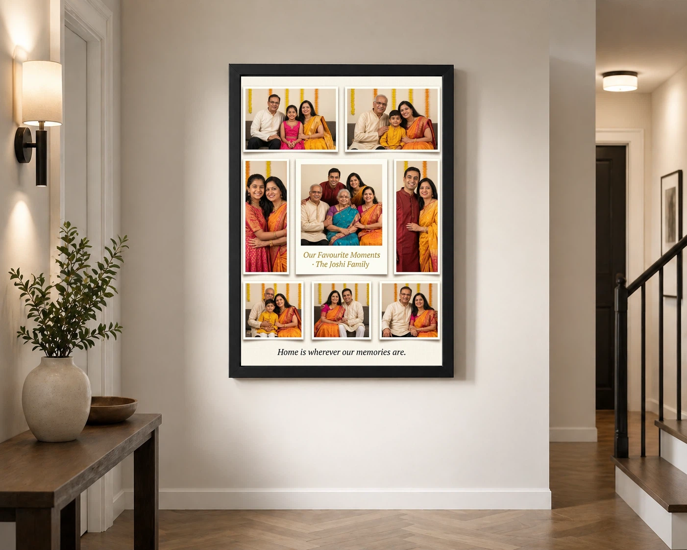 Wall Photo Frame Collage Large Living Room Memory Display Photo Frame, view 2