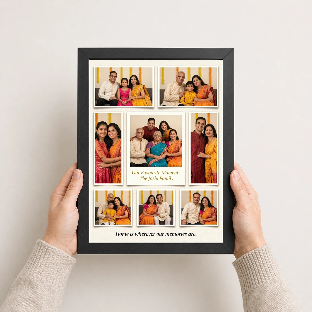 Wall Photo Frame Collage Large Living Room Memory Display Photo Frame, view 3