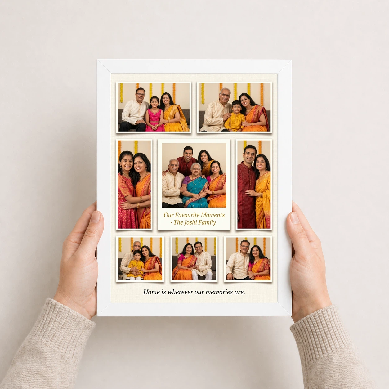 Wall Photo Frame Collage Large Living Room Memory Display Photo Frame, view 7