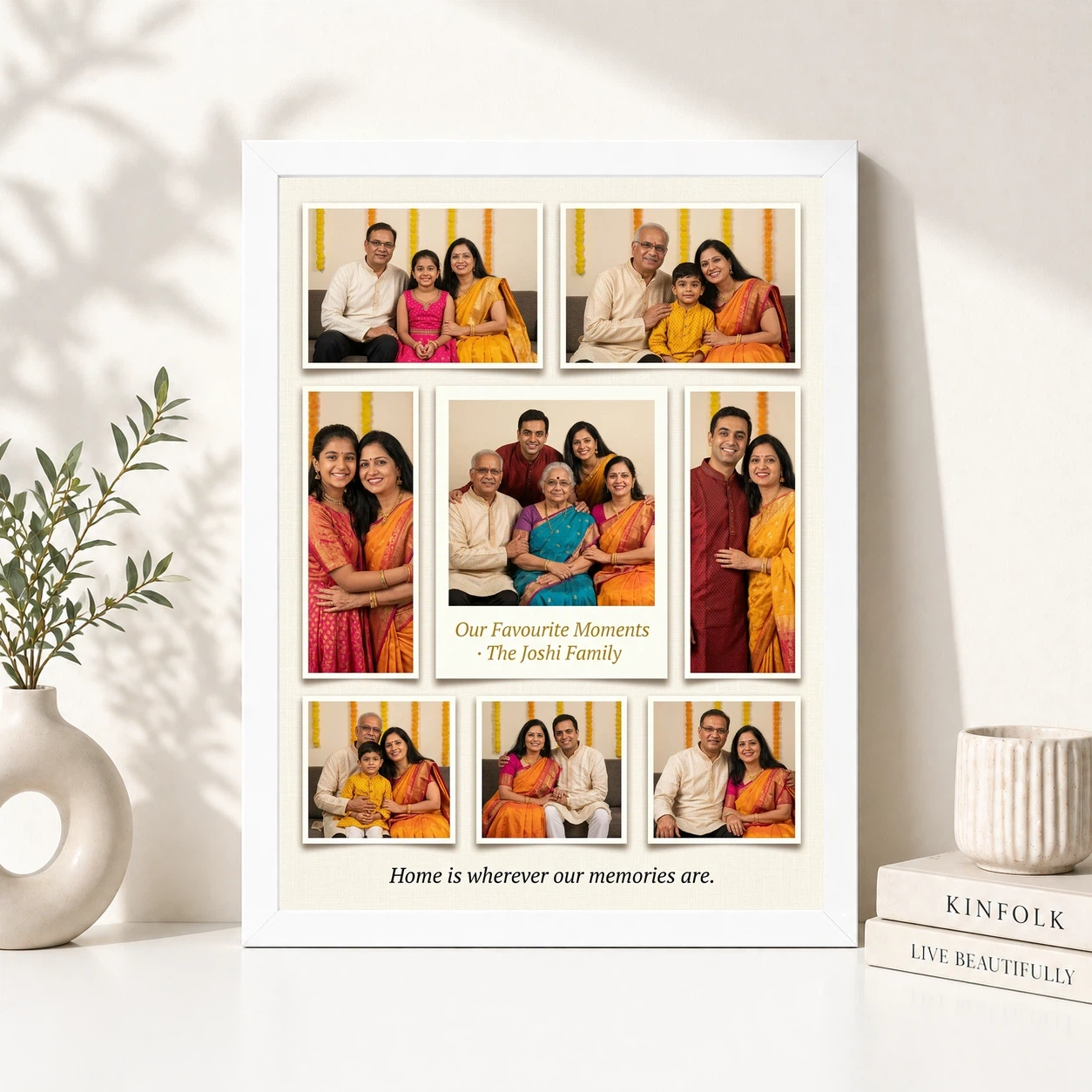 Wall Photo Frame Collage Large Living Room Memory Display Photo Frame, view 8