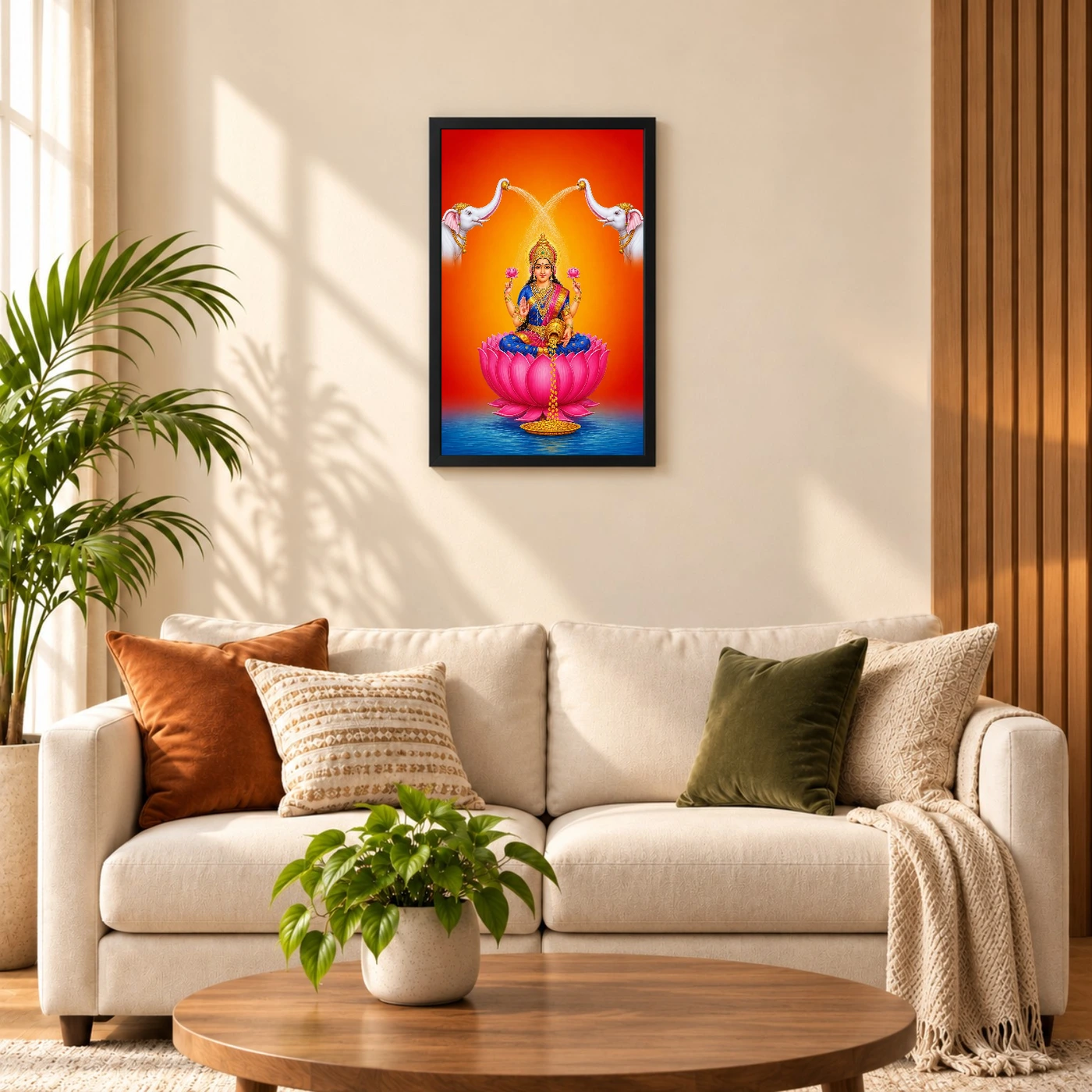 Water Arch Varalakshmi Photo Frame – Blue Saffron Art, view 8
