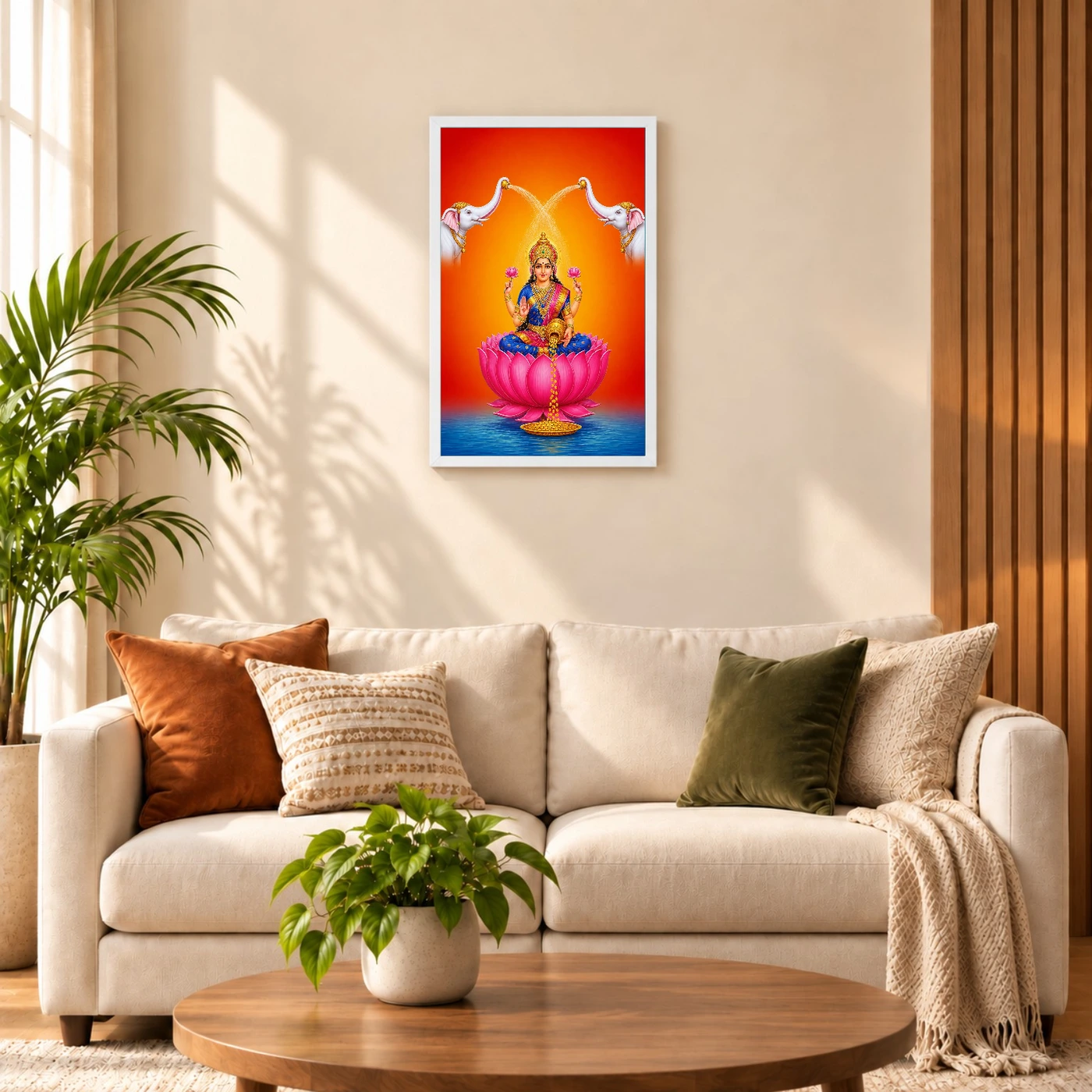 Water Arch Varalakshmi Photo Frame – Blue Saffron Art, view 9