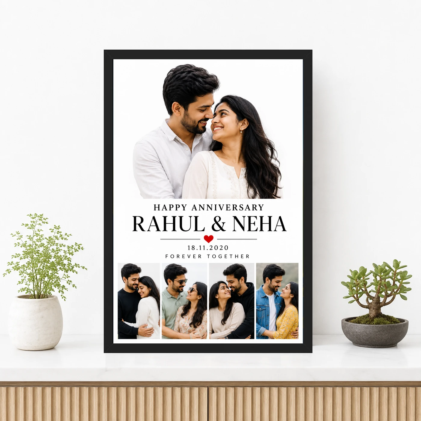 Personalized Our Wedding Anniversary Wedding Anniversary Photo Frame, view 3