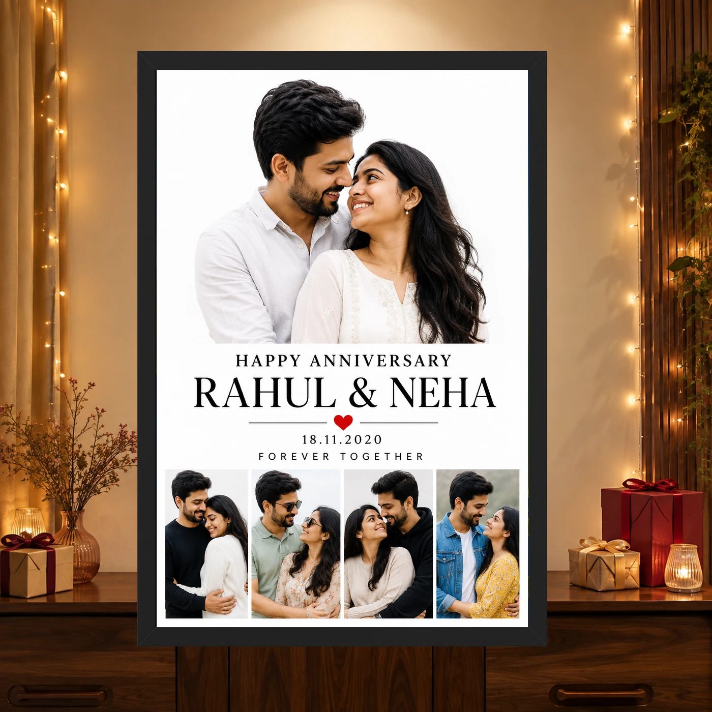 Personalized Our Wedding Anniversary Wedding Anniversary Photo Frame, view 4