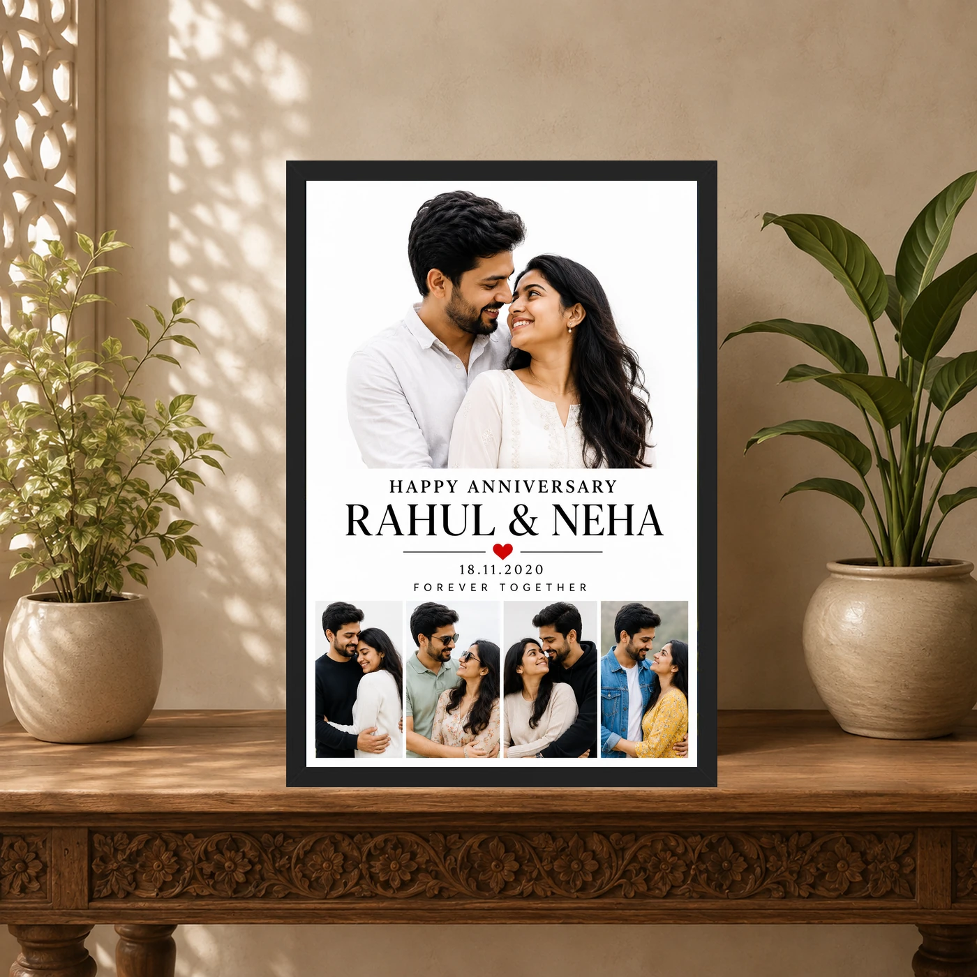 Personalized Our Wedding Anniversary Wedding Anniversary Photo Frame, view 5