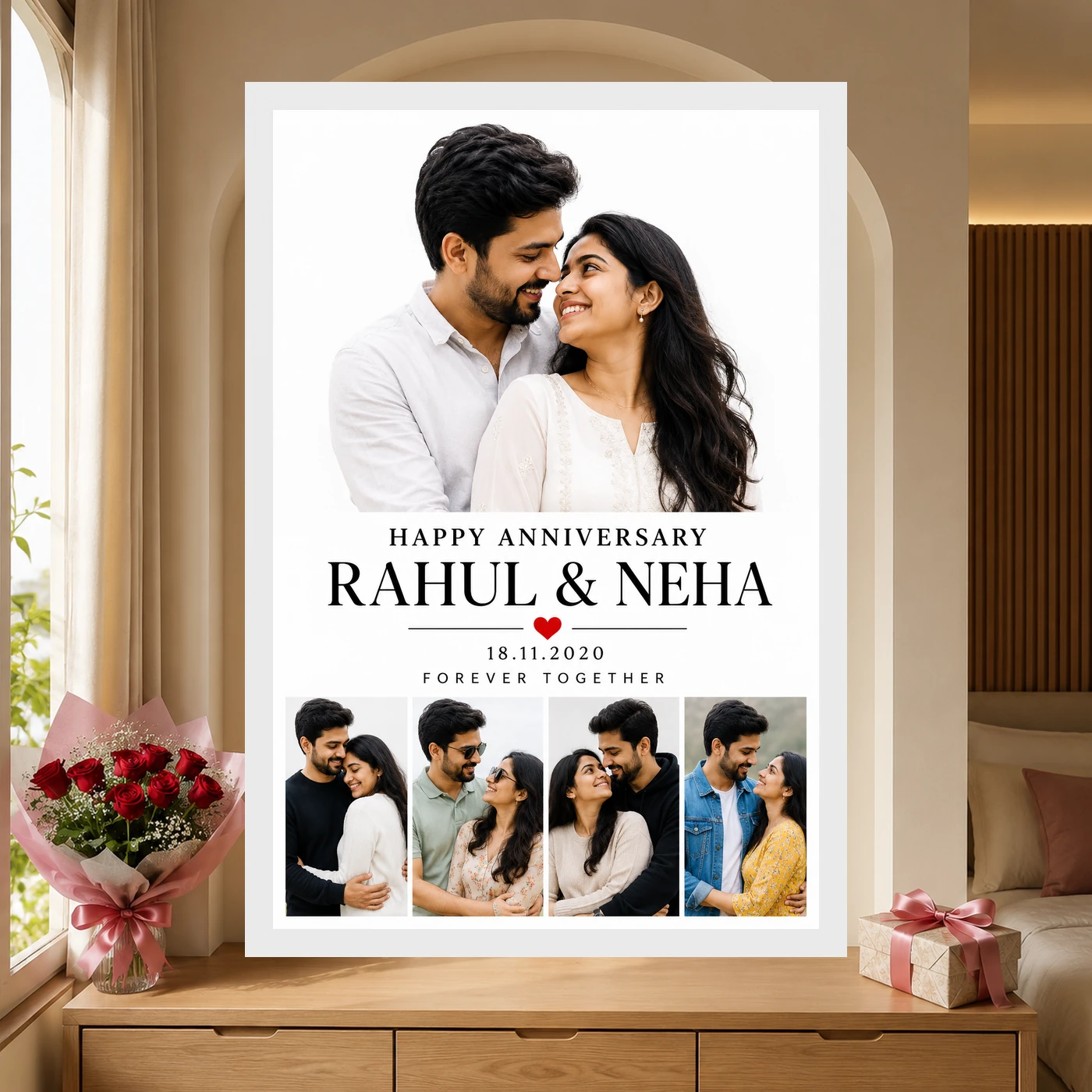 Personalized Our Wedding Anniversary Wedding Anniversary Photo Frame, view 6