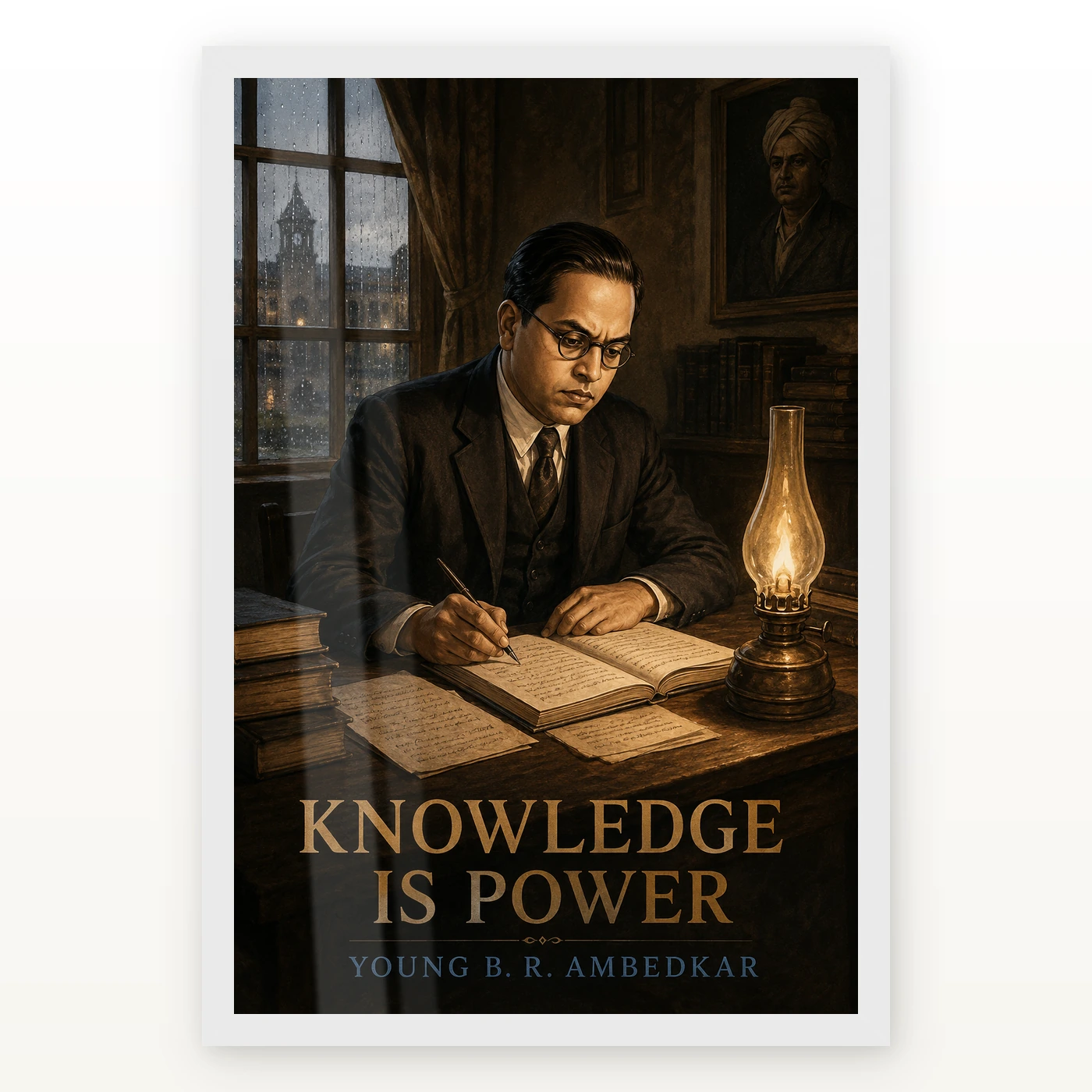 Young B. R. Ambedkar Knowledge Is Power Photo Frame, view 2