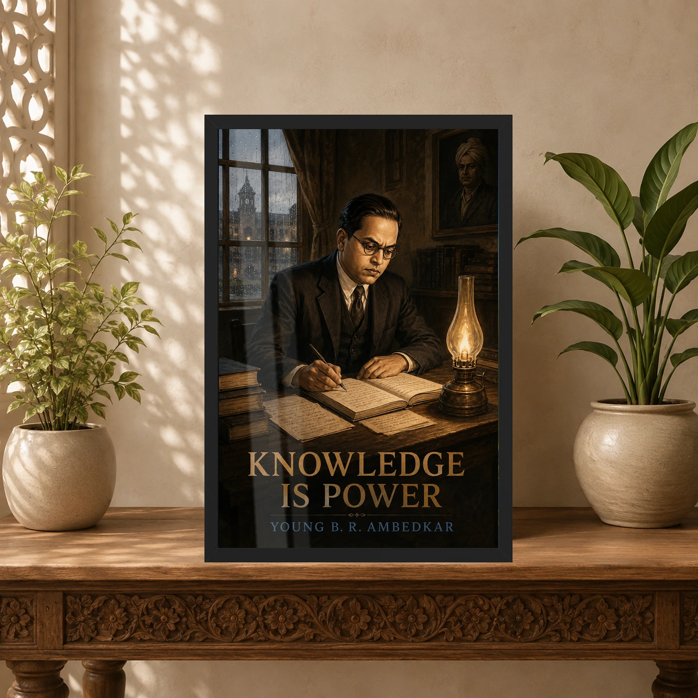 Young B. R. Ambedkar Knowledge Is Power Photo Frame, view 5