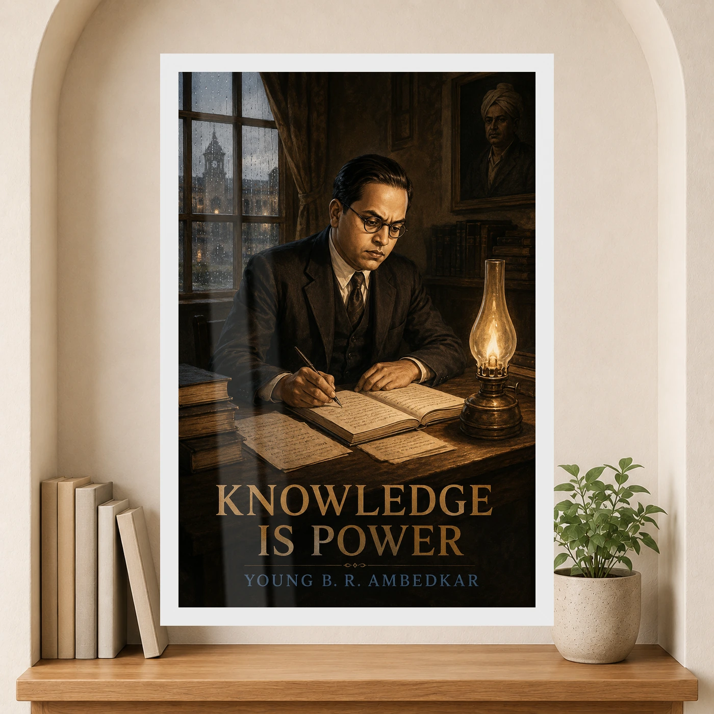 Young B. R. Ambedkar Knowledge Is Power Photo Frame, view 6