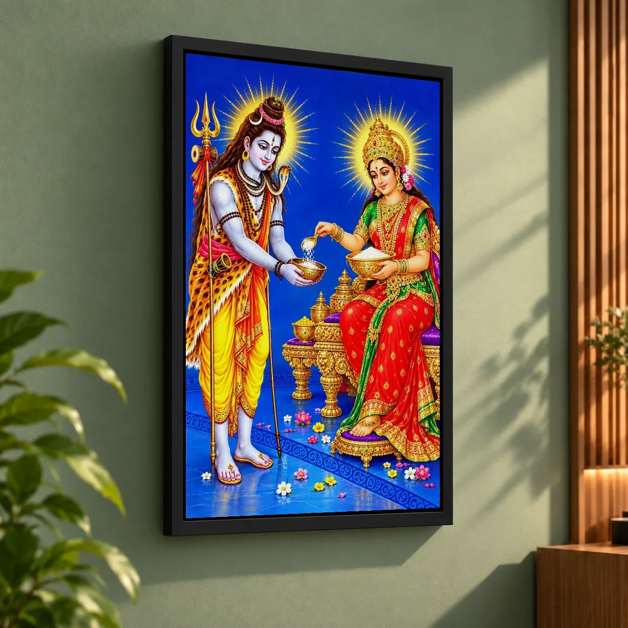 Annapurna Devi Cosmic Celestial Aura Photo Frame, view 3