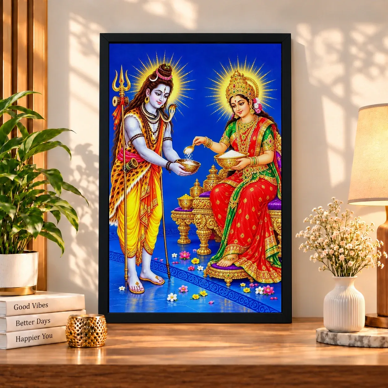 Annapurna Devi Cosmic Celestial Aura Photo Frame, view 4