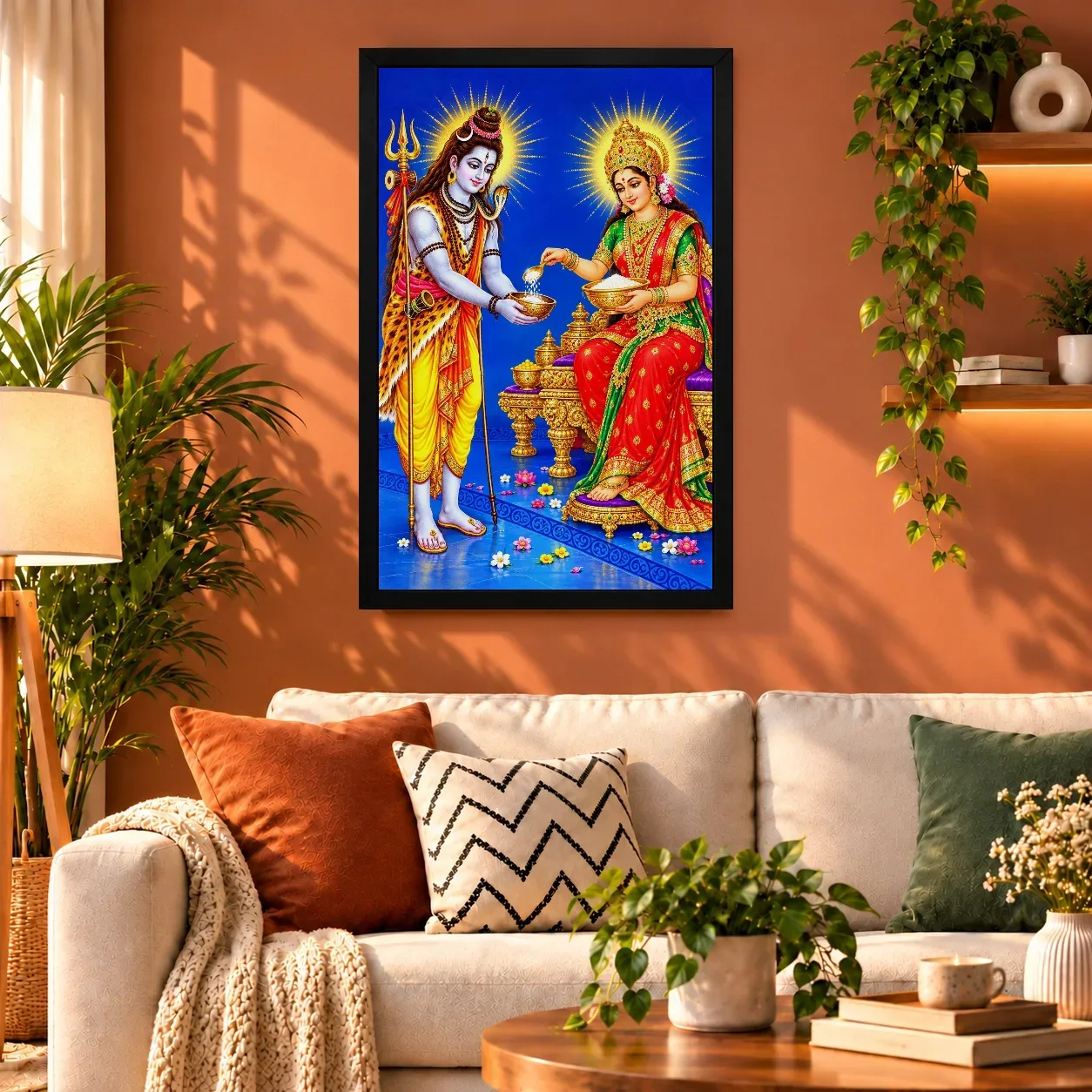 Annapurna Devi Cosmic Celestial Aura Photo Frame, view 5
